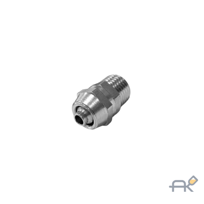 Фитинг обжимной под шланг 8 мм х 1/4` НР Гамматест S08 1/4НРх8мм